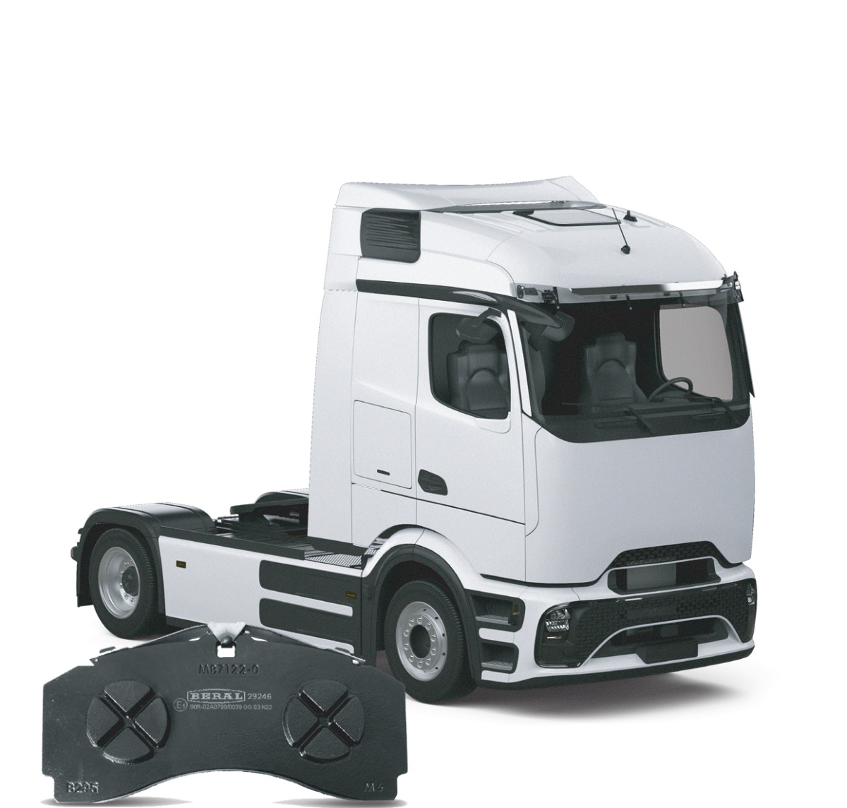 Гальмівні колодки BERAL® обрані для Mercedes-Benz eActros – “Truck of the Year 2025”